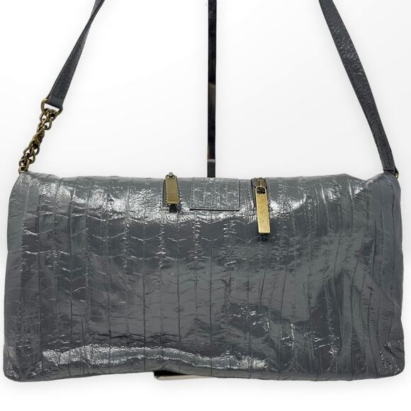 00s MATT AND NAT Vintage Gray Vegan Leather Recycled Plastic Shoulder Bag - Picture 3 of 13